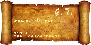Gyepes Tímea névjegykártya