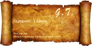 Gyepes Tímea névjegykártya